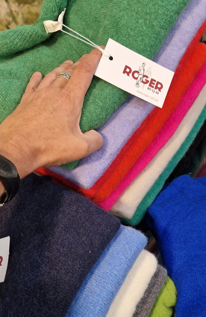 Impression aus dem Modegeschäft ROGER by CJ-32 in Berlin-Köpenick
